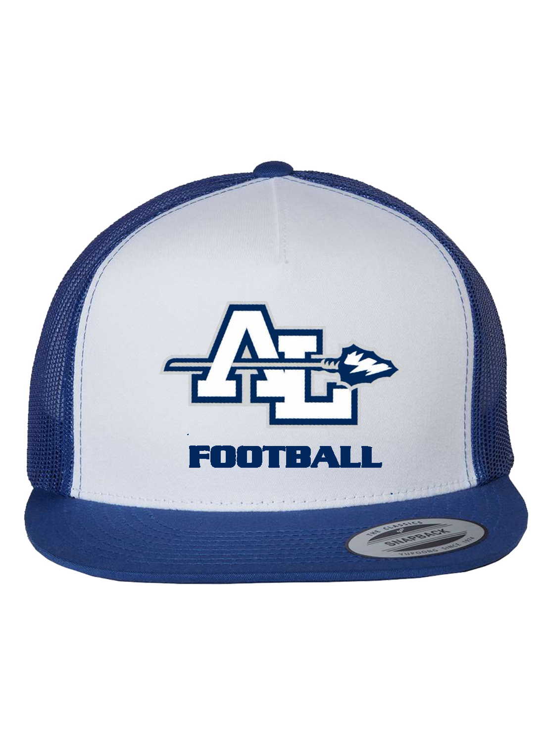 Alta Loma Football Trucker Hat - White / Royal Blue