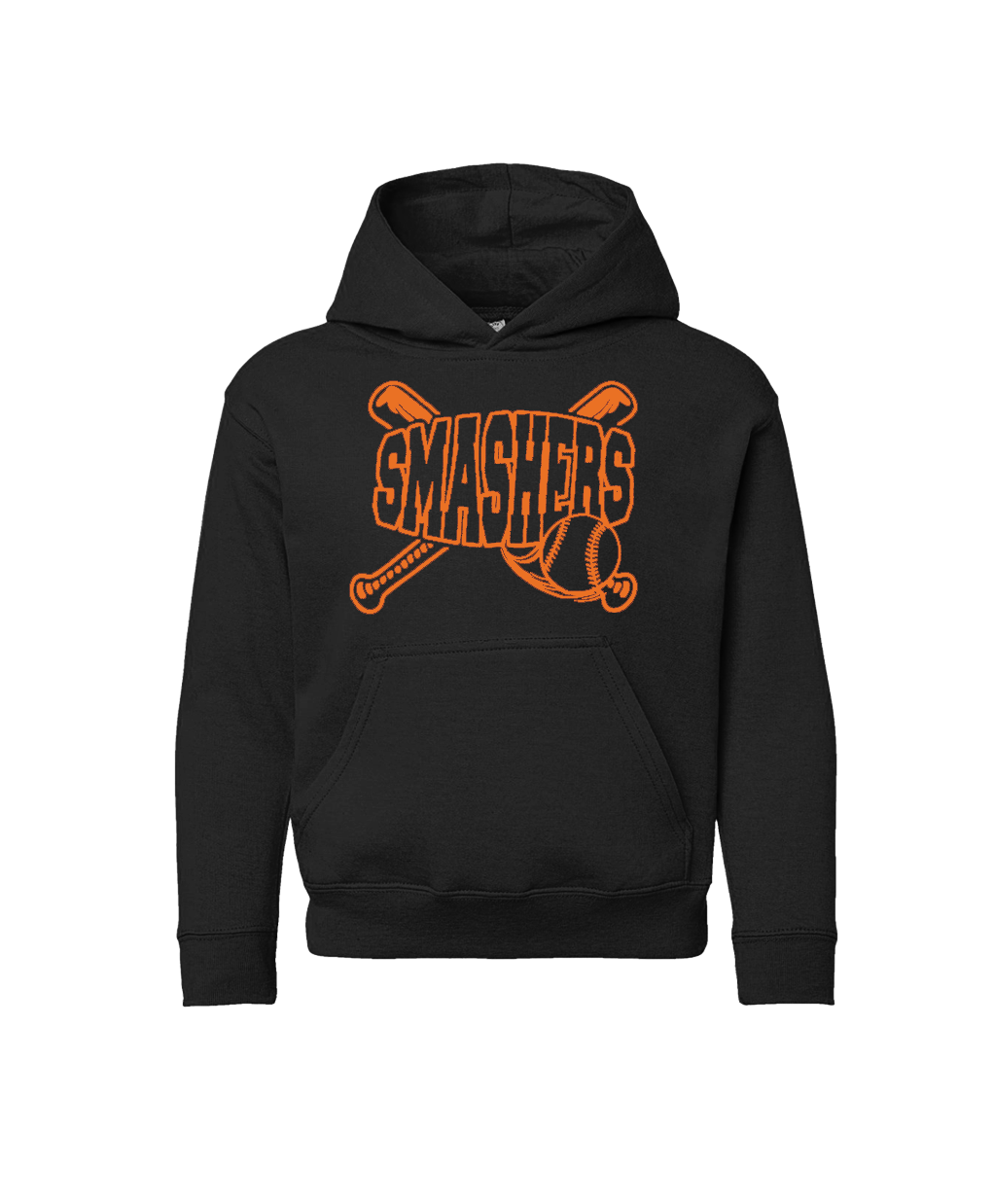 Smashers Youth Pullover Black Hoodie