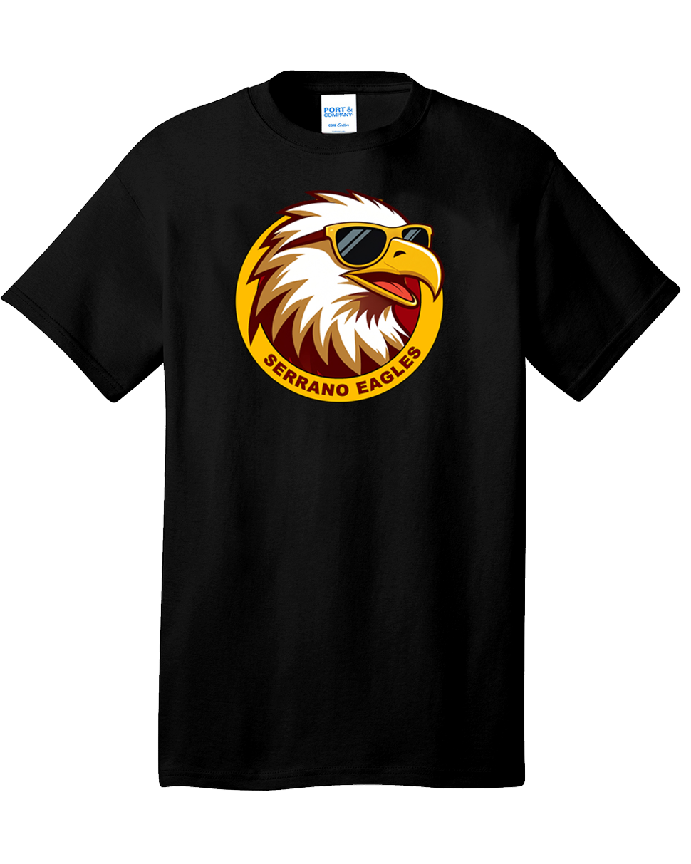 Serrano Elementary - Eagle Circle Tee Shirt - Youth & Adult - Cotton/Dri-Fit