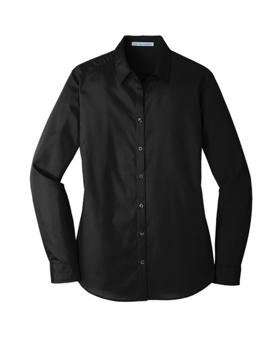 WomensPort Authority® LW100 Long Sleeve Carefree Poplin Shirt