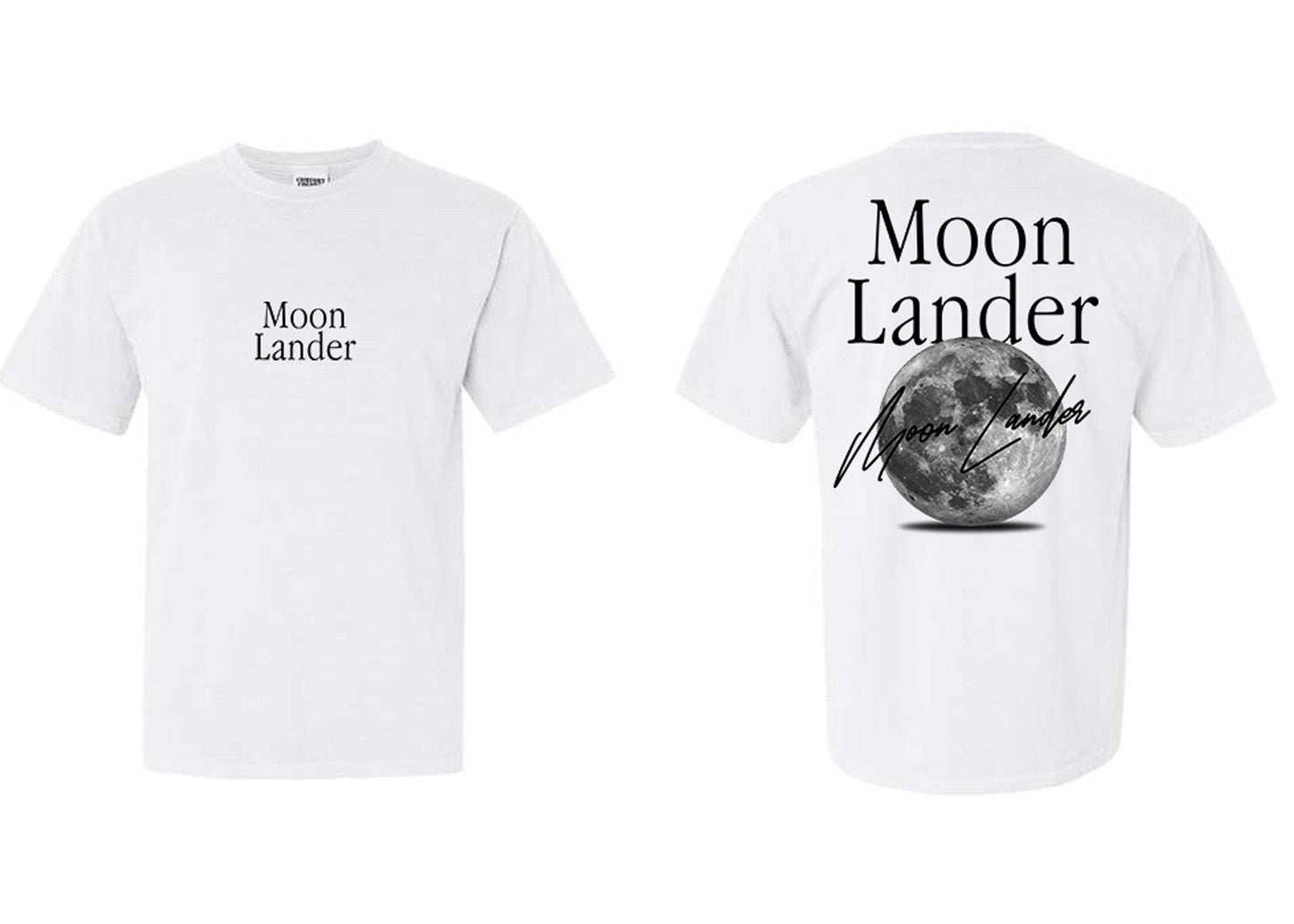 Moon Lander Tee - White (Tultex)