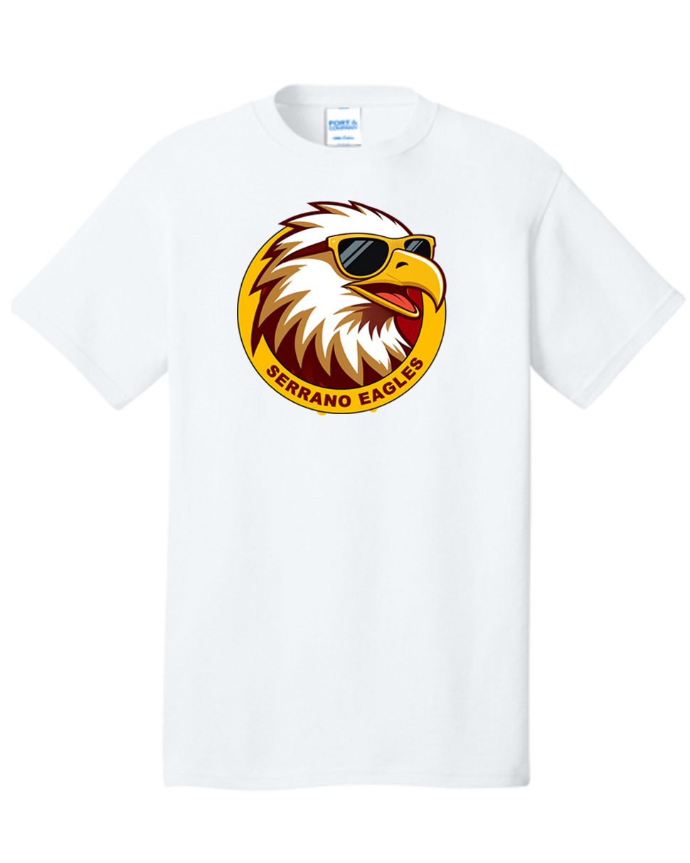 Serrano Elementary - Eagle Circle Tee Shirt - Youth & Adult - Cotton/Dri-Fit