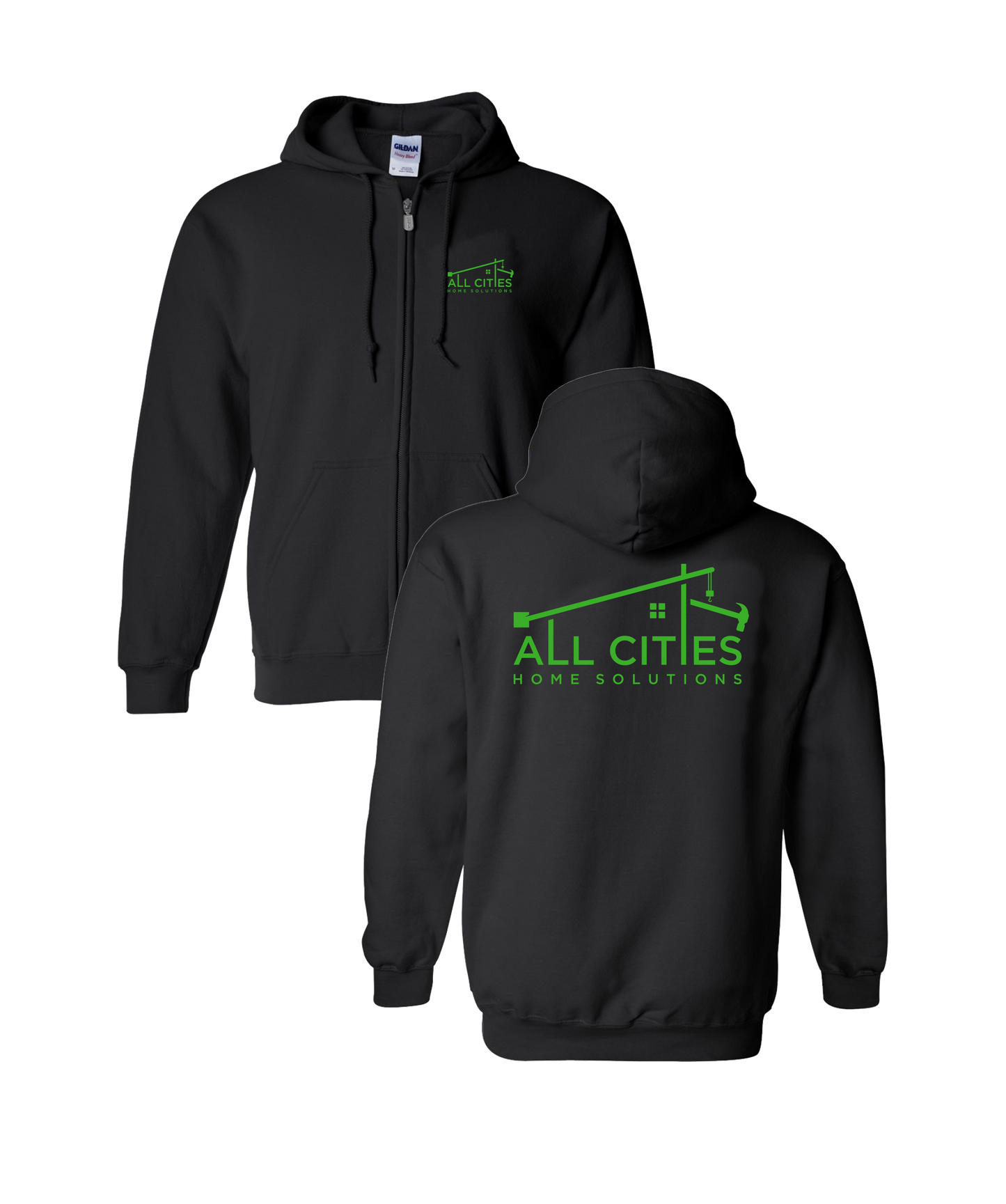 All Cities - Hooded Zippered Sweat