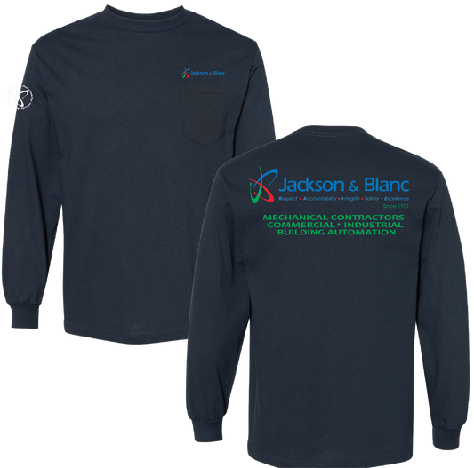 Jackson & Blanc LS Tee - Navy