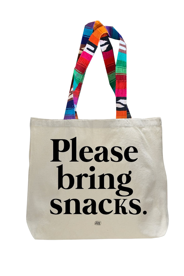 Stay Over - Tote Bag with custom stapes
