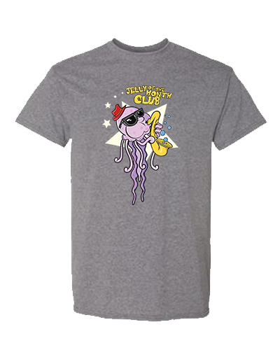 Jelly Of The Month - Dr. Jelly Adult & Youth Graphite Heather Tee's