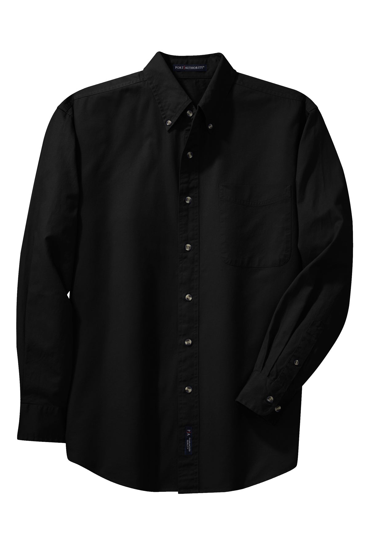 Port Authority® Long Sleeve Twill Shirt - S600T - Black