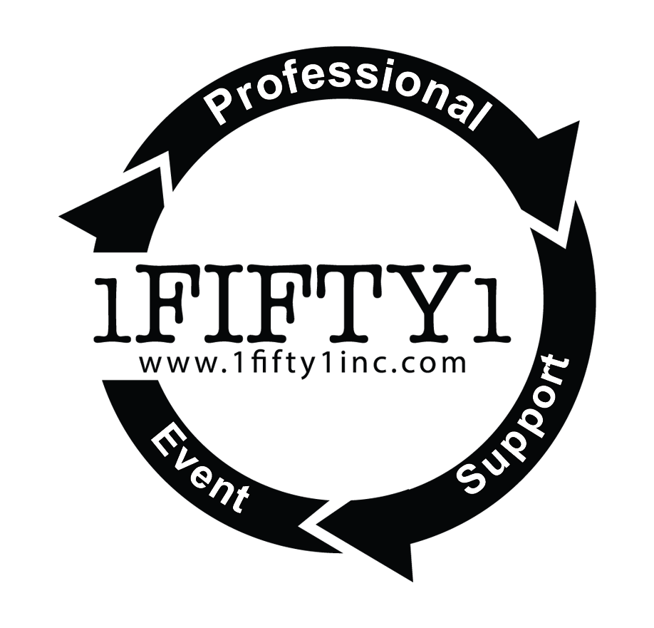 1Fifty1 - 14" Vinyl Stickers (Black)