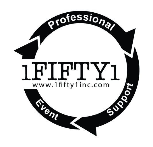 1Fifty1 - 14" Vinyl Stickers (Black)