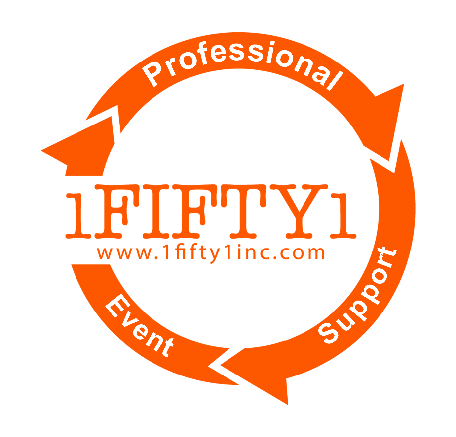 1Fifty1 - 14" Vinyl Stickers (Orange)