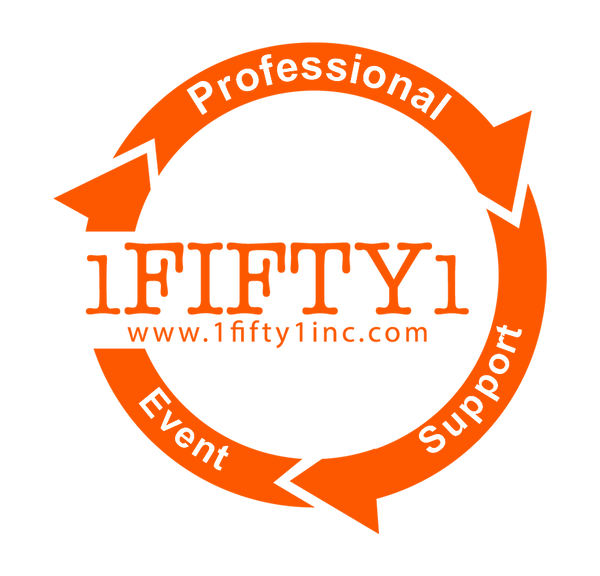 1Fifty1 - 14" Vinyl Stickers (Orange)