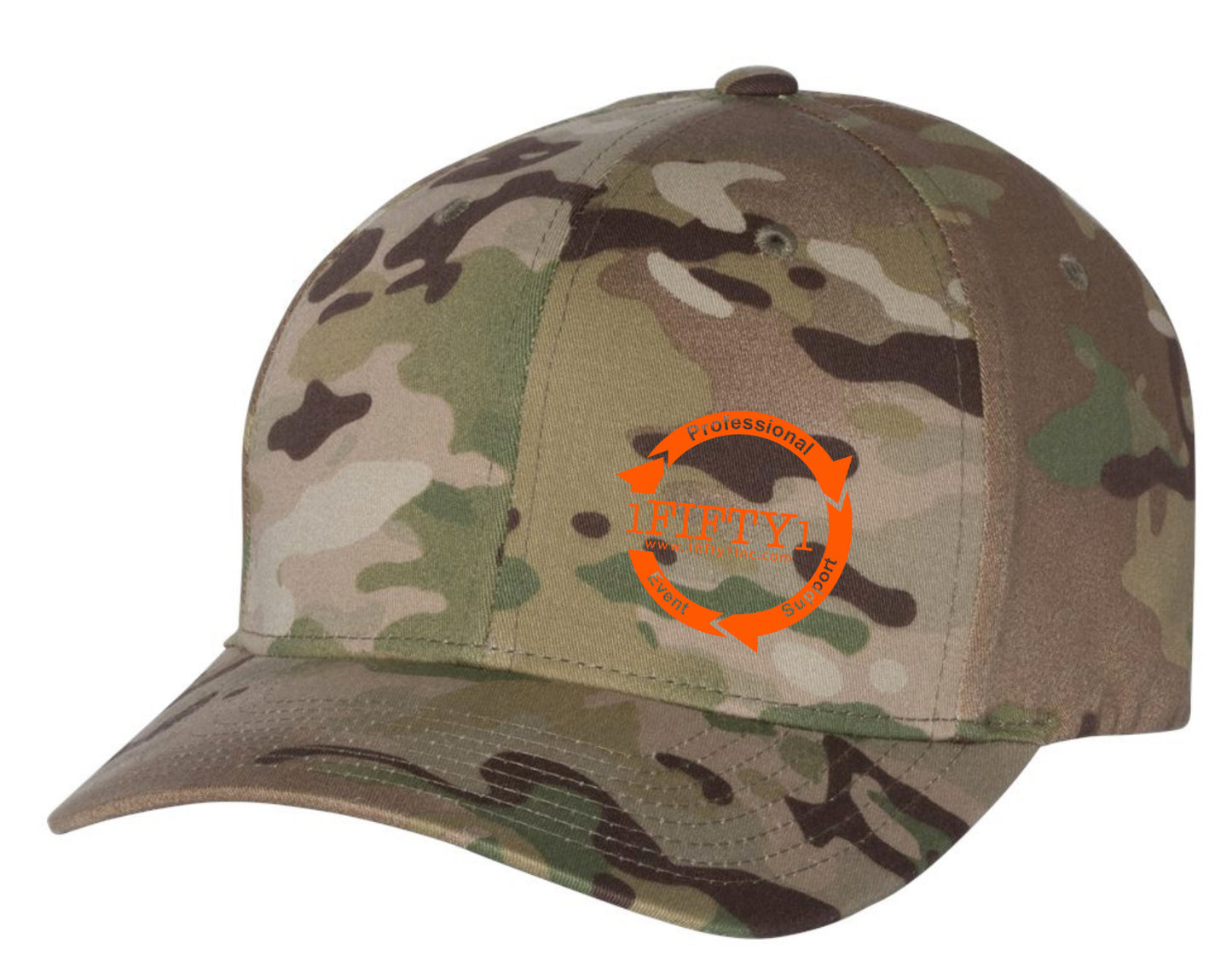1Fifty1 *Embroidered Logo Flexfit (Camo)