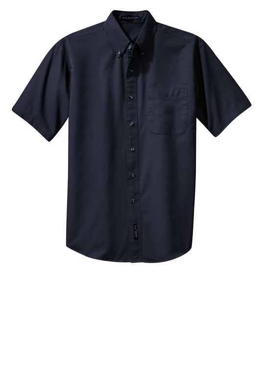 Port Authority® Short Sleeve Twill Shirt - S500T - Navy