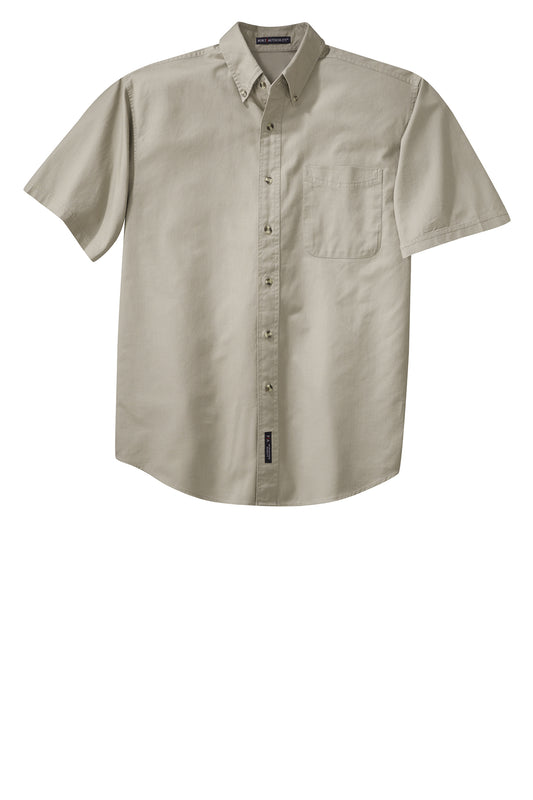 Port Authority® Short Sleeve Twill Shirt - S500T - Stone