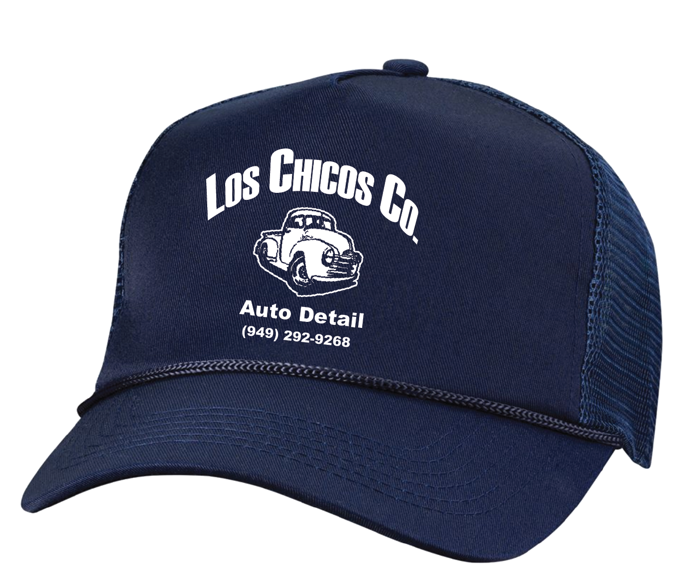 Los Chicos  -  5 Panel Mesh Trucker Navy Hat