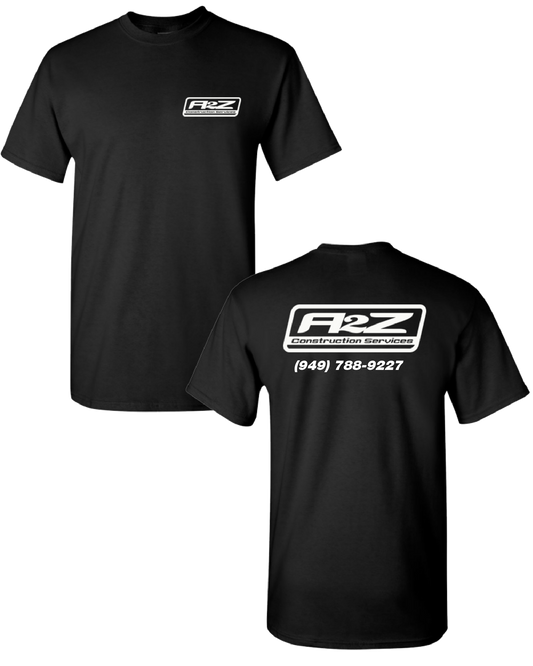 A2Z - Black Tee (with White print)