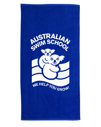 Australian Swim School - Beach Towel (blue)