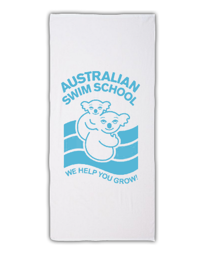 Australian Swim School - Beach Towel (white)