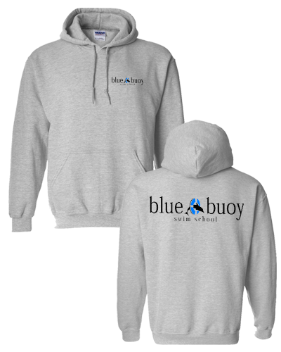 Blue Buoy Swim School - Pullover Hoodie Heather Grey