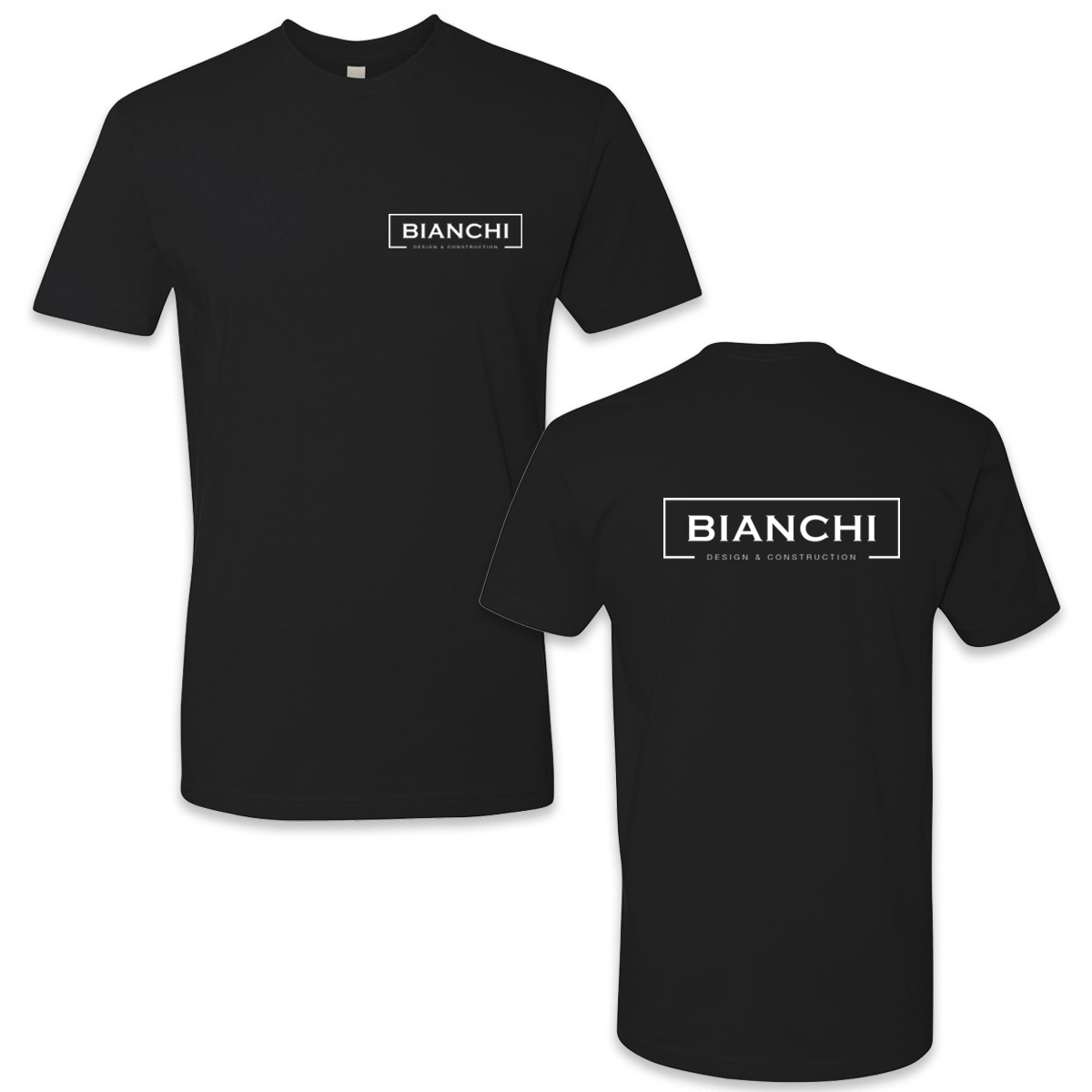 Bianchi Black Logo Tee (Front and Back)