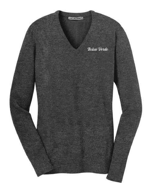 Bolsa Verde - Port Authority® Ladies V-Neck Sweater