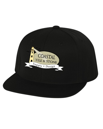 Coastal Tile & Stone - Snapback Hats Black
