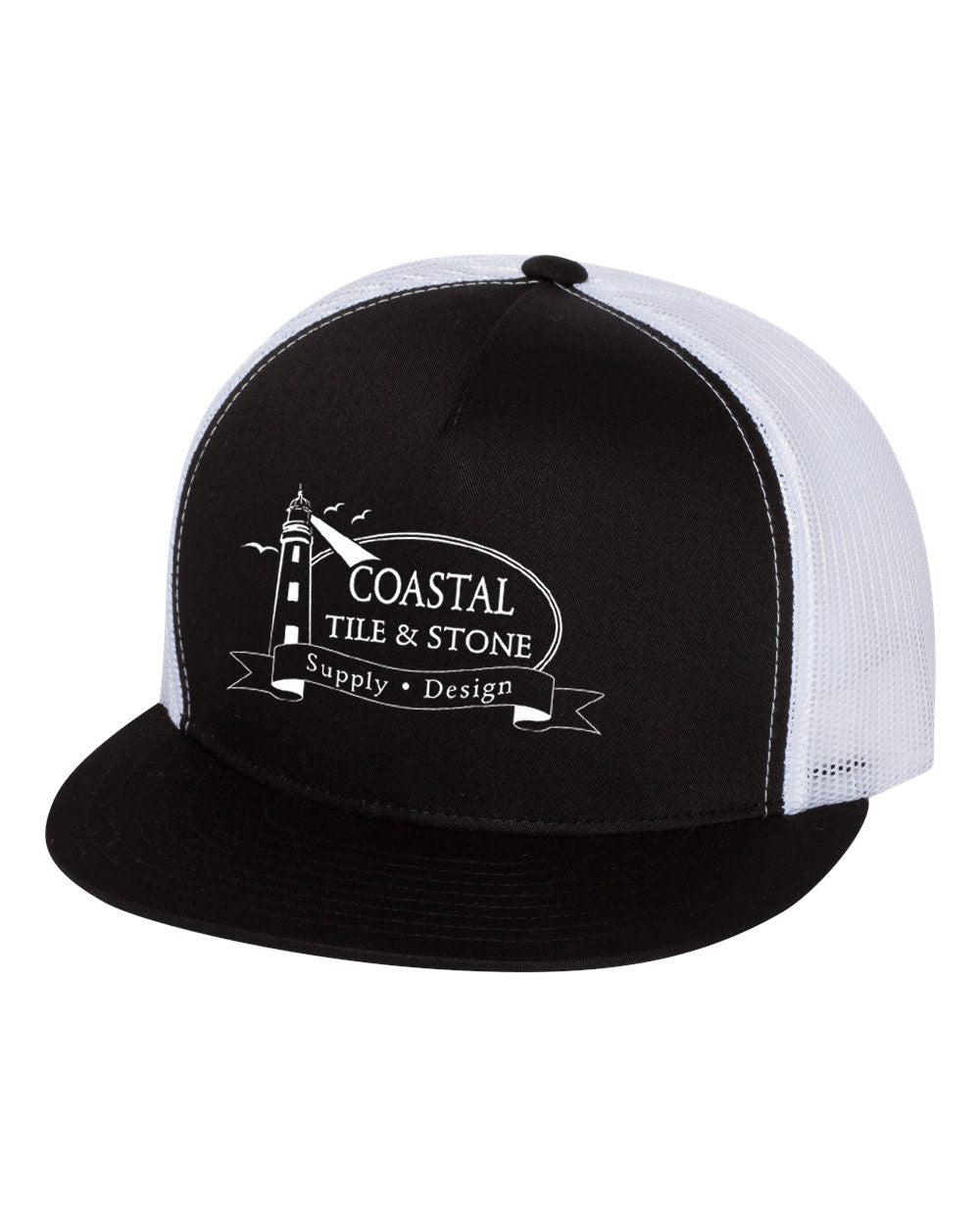 Coastal Tile & Stone - Trucker Hat (Black/White)