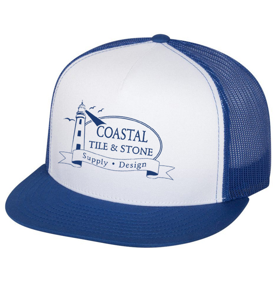 Coastal Tile & Stone - Trucker Hat (White/Royal)