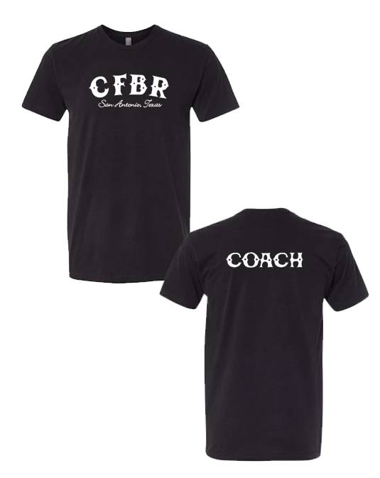 CFBR Tshirt (CFBR COACH logo- White)