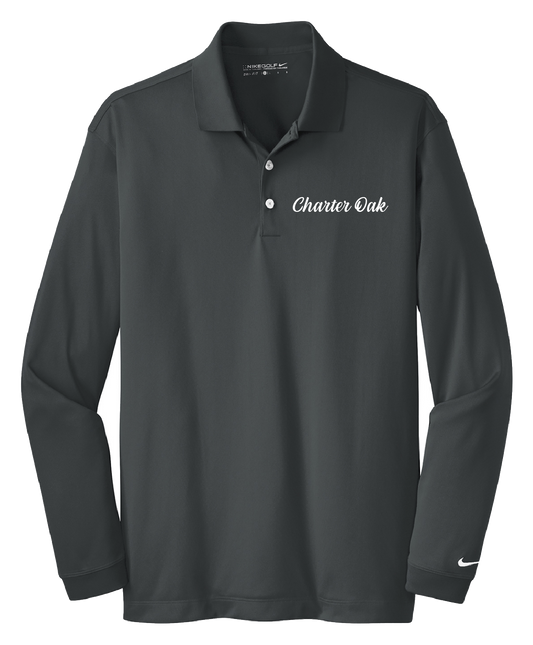 Charter Oak - Mens - Nike Long Sleeve Dri-FIT Stretch Tech Polo