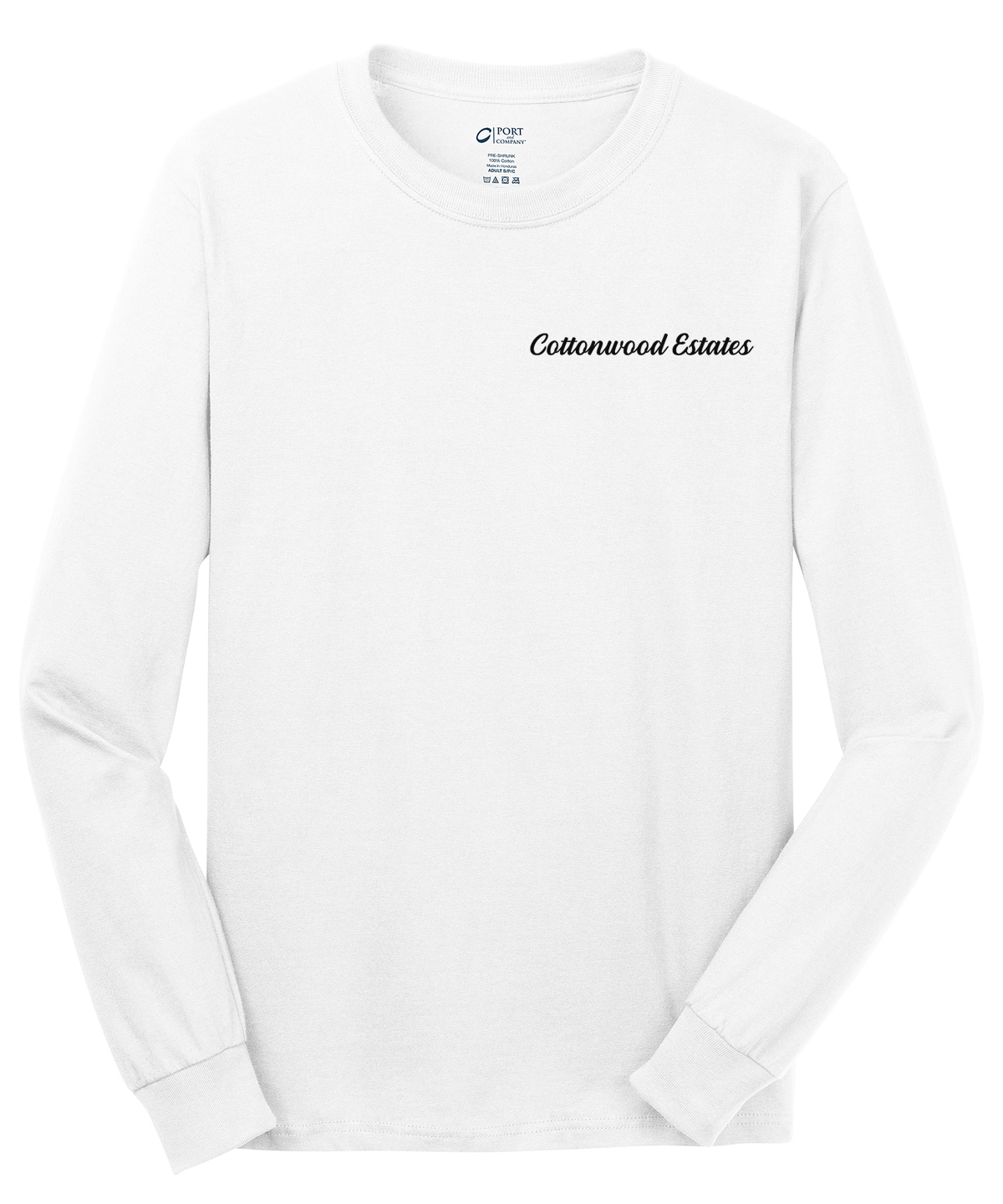 Cottonwood Estates - Mens - Port & Company® - Long Sleeve Core Cotton Tee