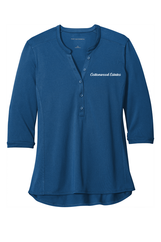 Cottonwood Estates - Port Authority ® Ladies UV Choice Pique Henley