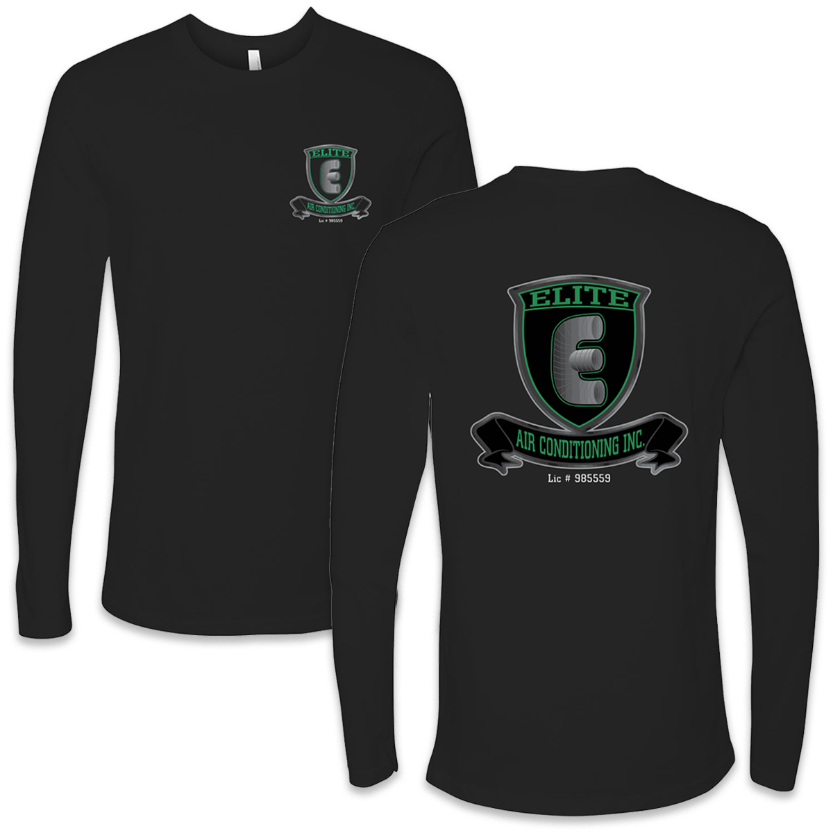 Elite Air Tee - LS Black