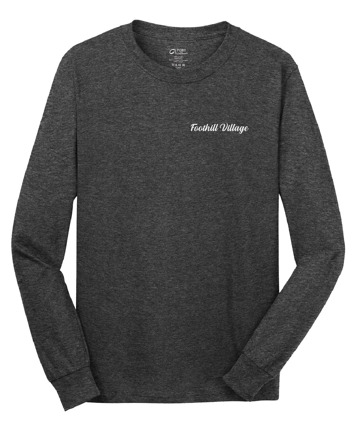 Foothill Village - Mens - Port & Company® - Long Sleeve Core Cotton Tee