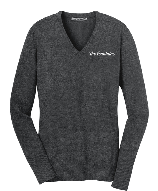 The Fountains  - Port Authority® Ladies V-Neck Sweater