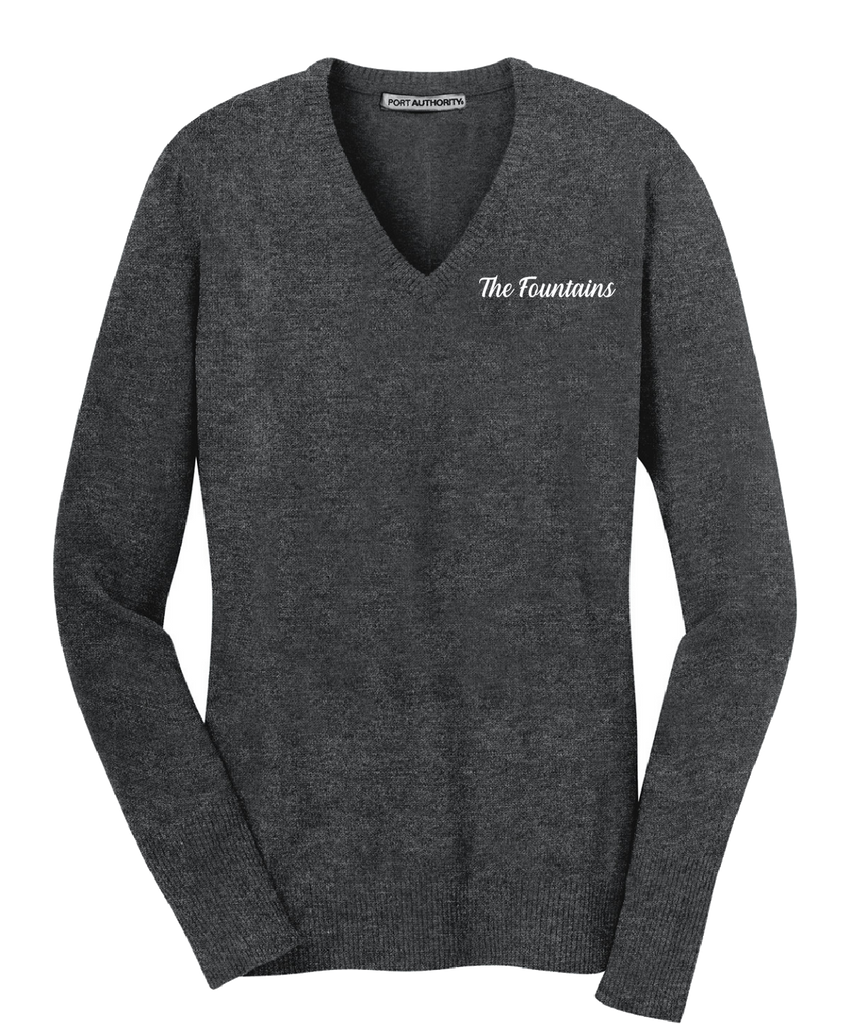 The Fountains  - Port Authority® Ladies V-Neck Sweater