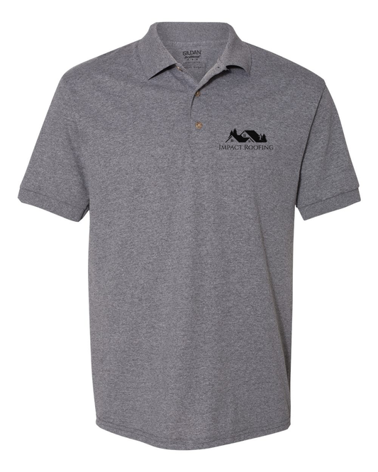 Impact Roofing Polo - Heather Grey