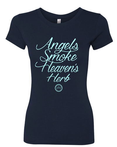 Heaven's Herb - Girls Angel Tee (Navy)