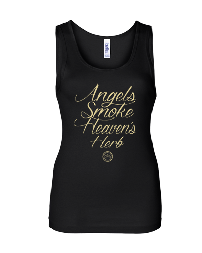 Heaven's Herb - Girls Angel Tank Top  (Black)