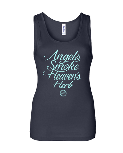 Heaven's Herb - Girls Angel Tank Top  (Navy)