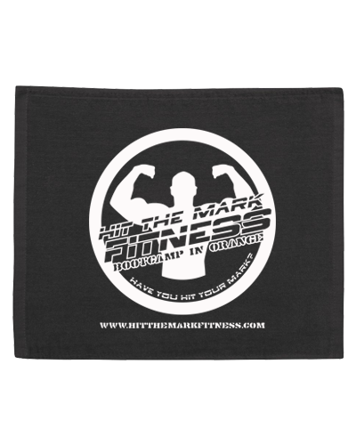 Hit The Mark Fitness - Rally Towel (Black) 15x18