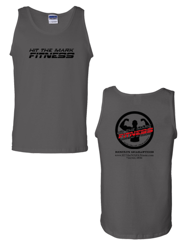 Hit The Mark - Men's Cotton Tank (Grey)