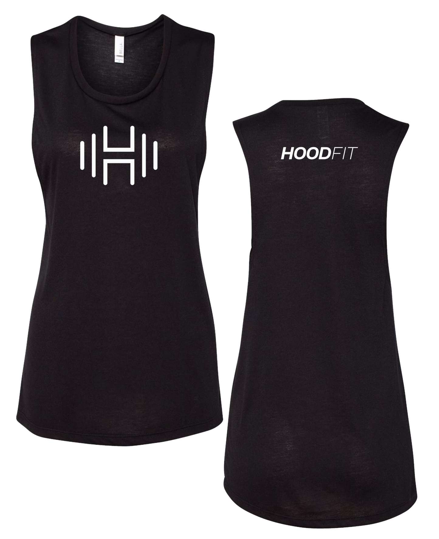 HoodFit - Muscle Tank Black