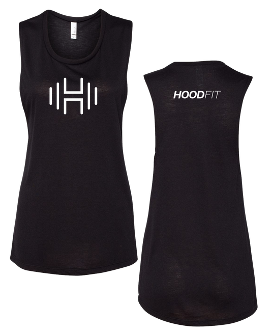 HoodFit - Muscle Tank Black