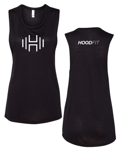 HoodFit - Muscle Tank Black