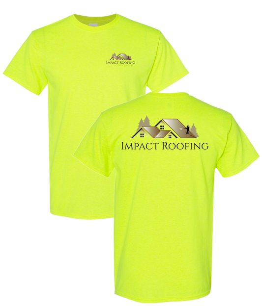 Impact Roofing Tee - Safety Green