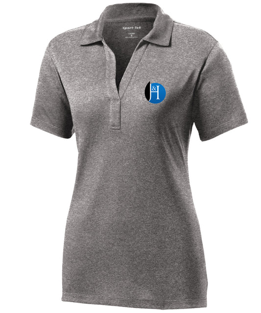 J&H - *New Logo - Womens Polo (Vintage Heather)