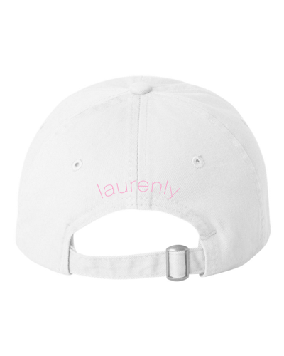 Laurenly - Hat Back Embroidery (Pink)