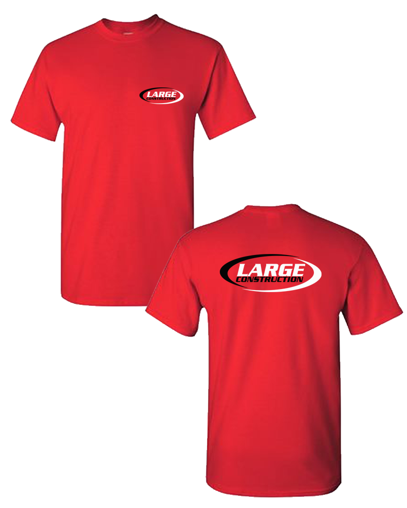 Large Construction - LIGHTWEIGHT Men's Tee (Red)