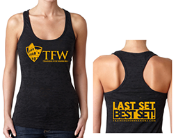 Achieve Fitness - Last Set Best Set Girls Tank